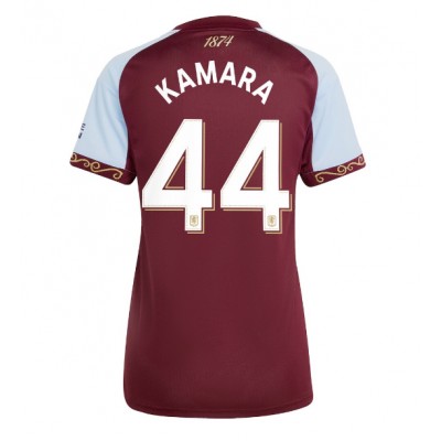 Ženski Nogometni dresi Aston Villa Boubacar Kamara #44 Domači 2025-26 Kratek Rokav Ženski Nogometni dresi Aston Villa Boubacar Kamara #44 Domači 2025-26 Kratek Rokav